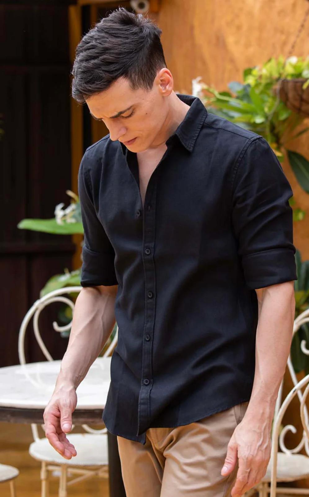 Men's Black Casual Shirt
