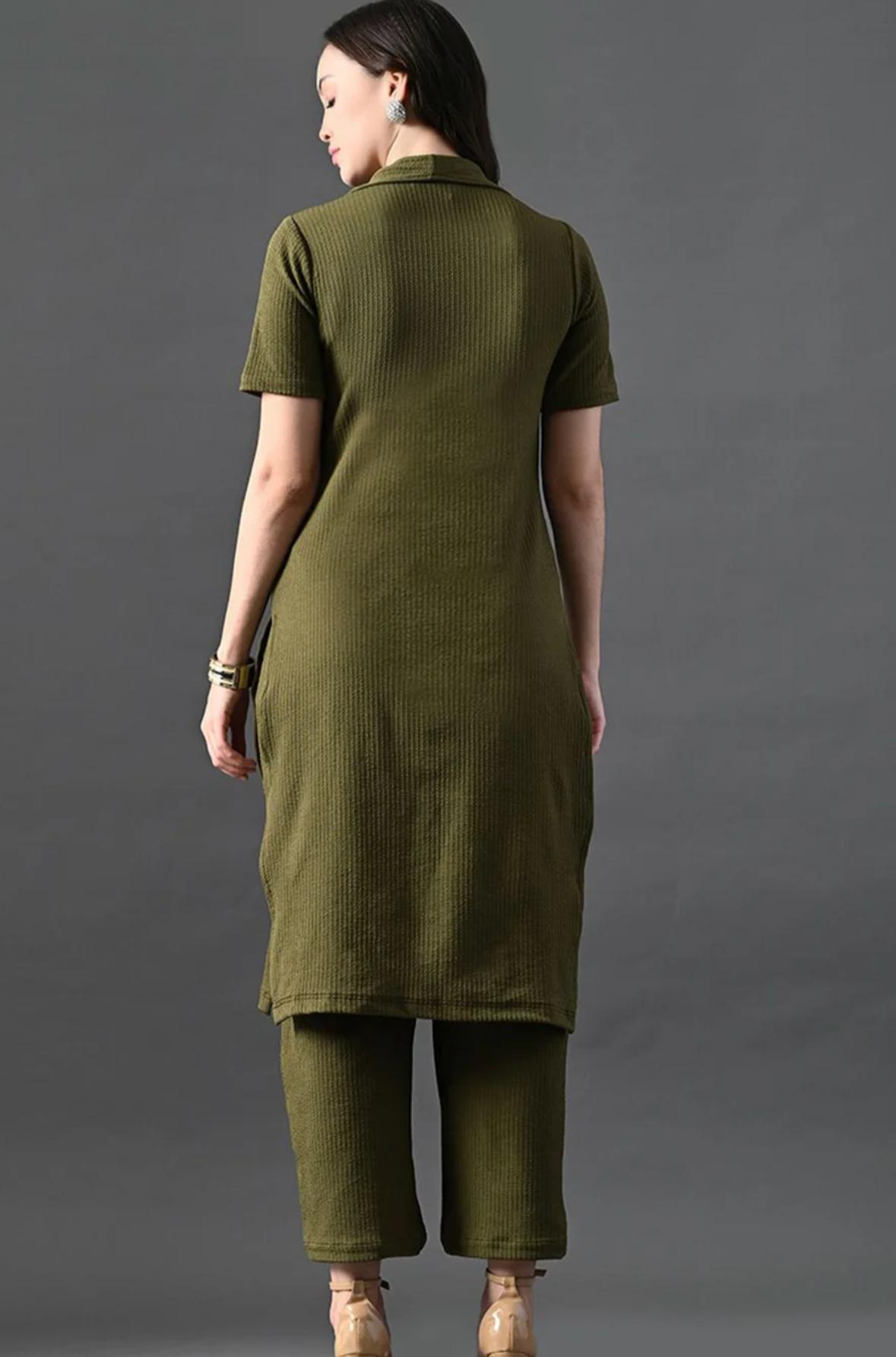 Olive Green Co-ord Set