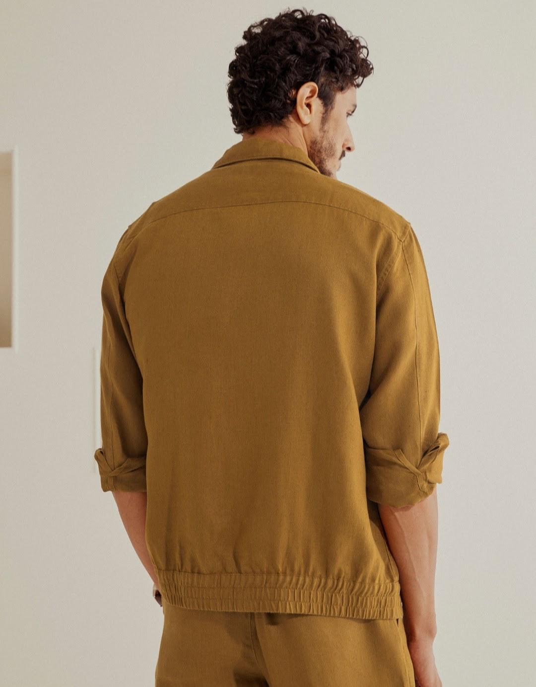 Men’s Casual Khaki Outfit Set