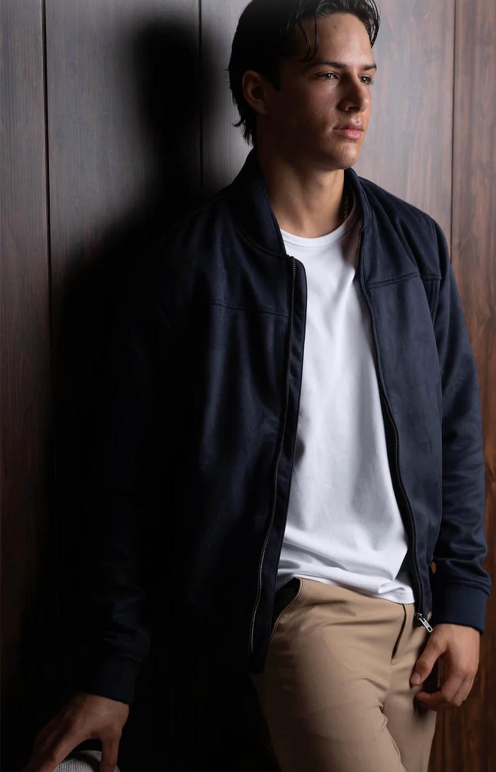 Men's Navy Bomber Jacket