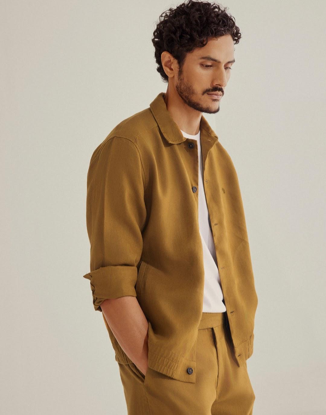 Men’s Casual Khaki Outfit Set