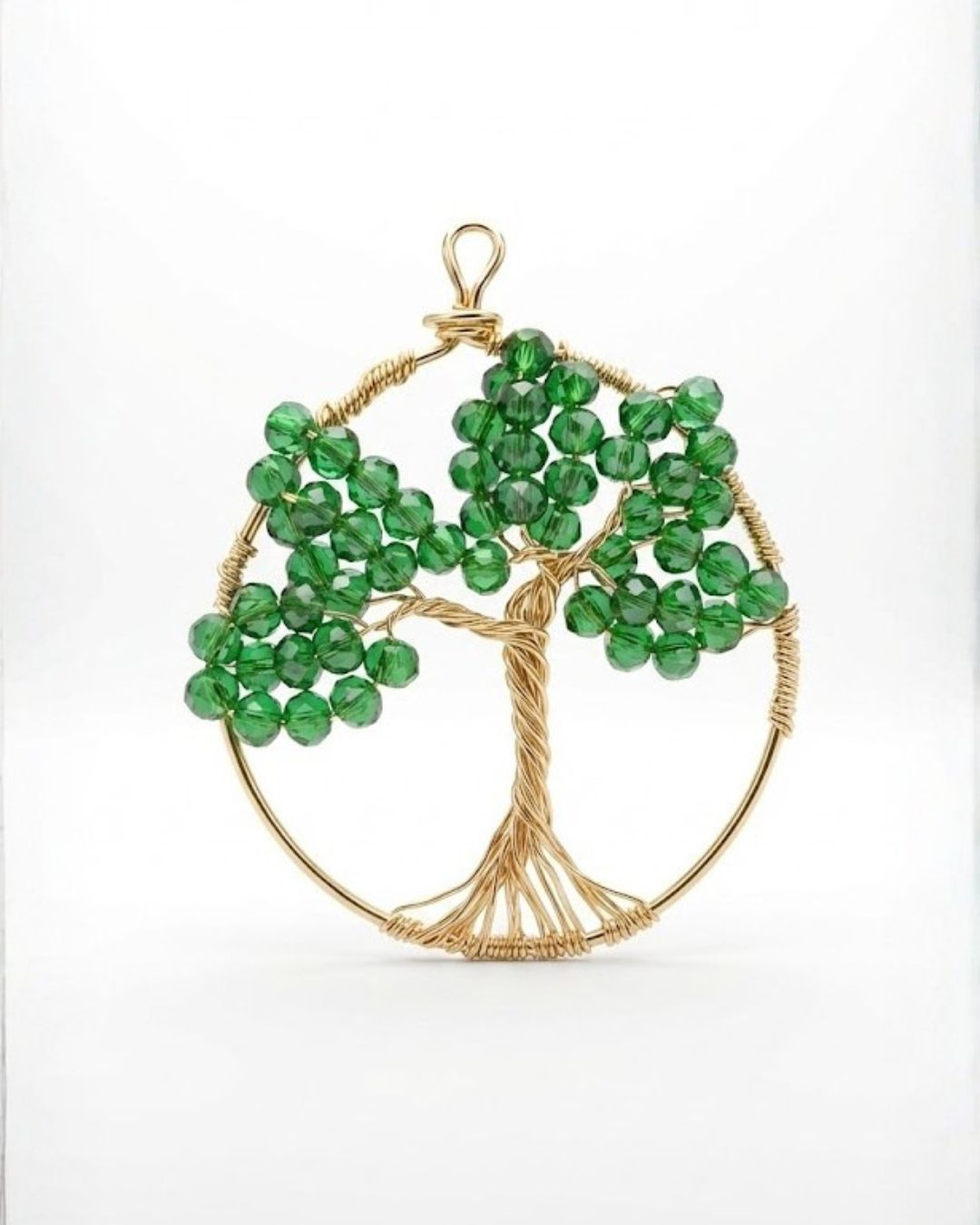 Colgante Árbol de la Vida Esmeralda