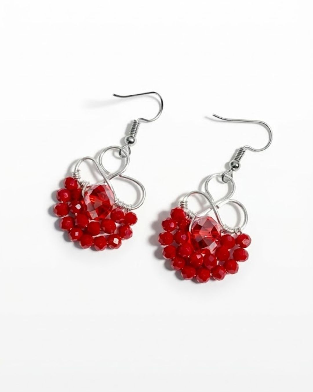 Aretes Corazón de Fuego