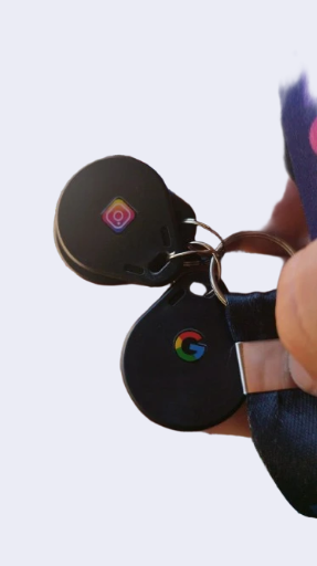 TAG NFC Chaveiro Personalizado cor preto