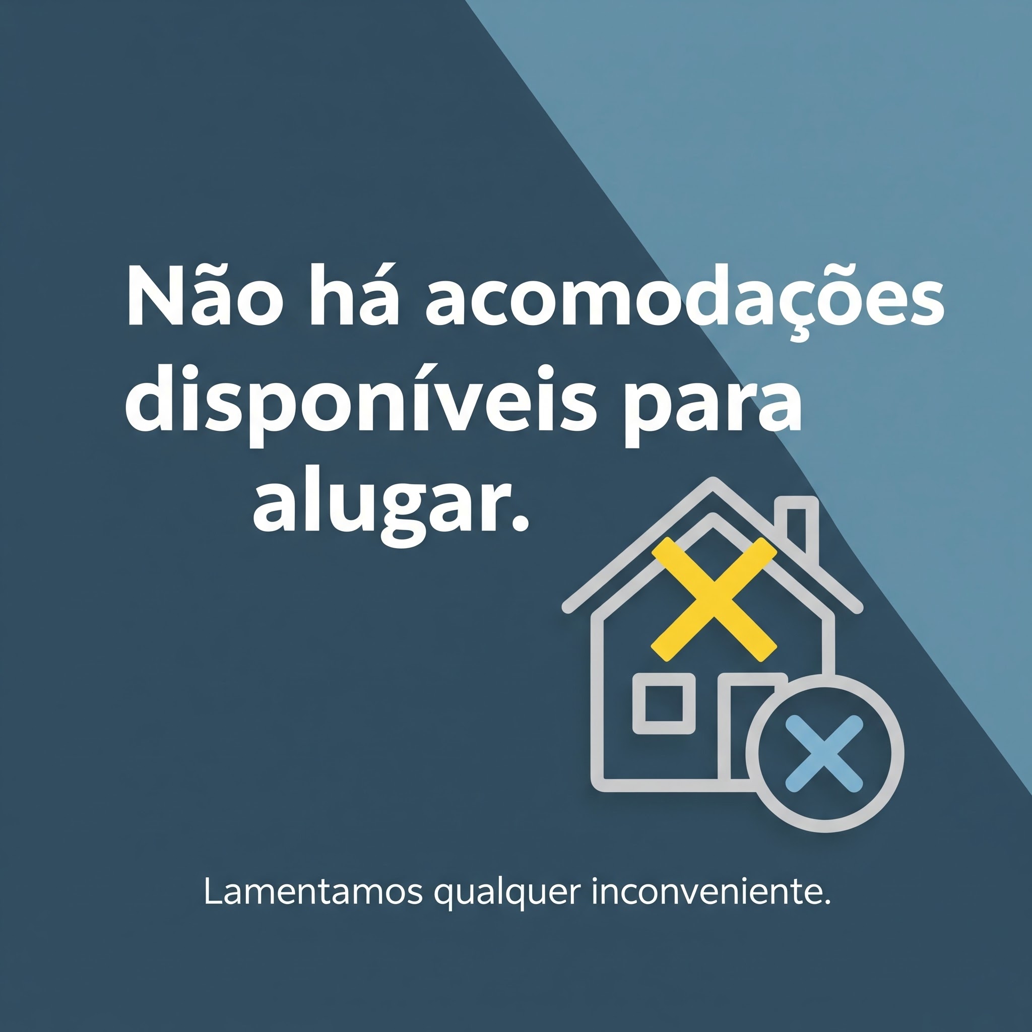 Não há acomodações disponíveis para alugar.