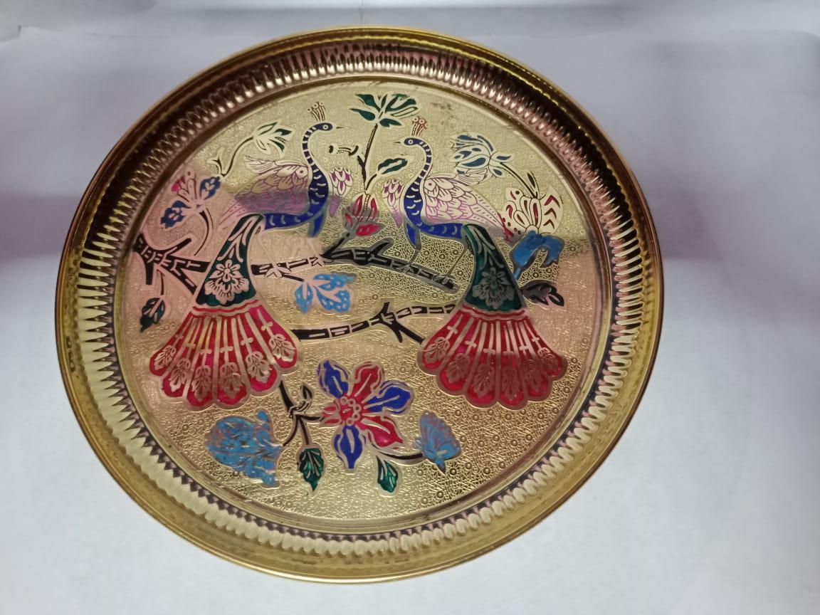 Handcrafted Brass Decorative Plate