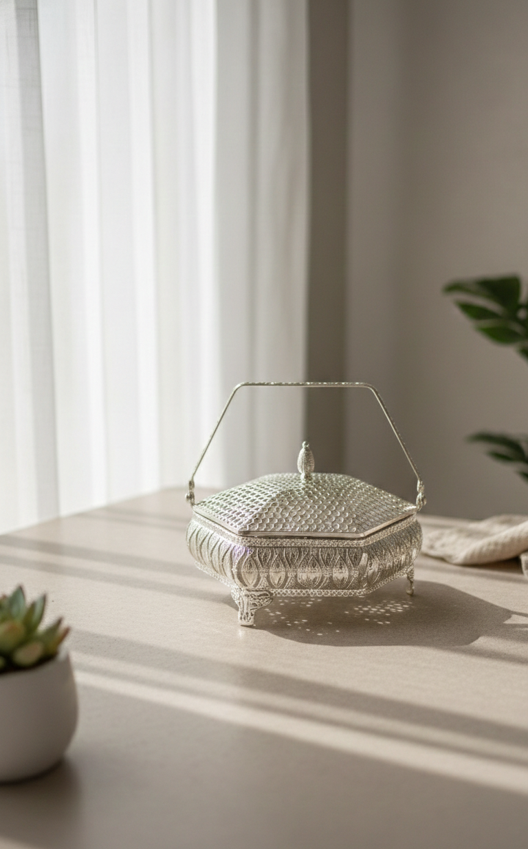 Silver-Plated Decorative Box