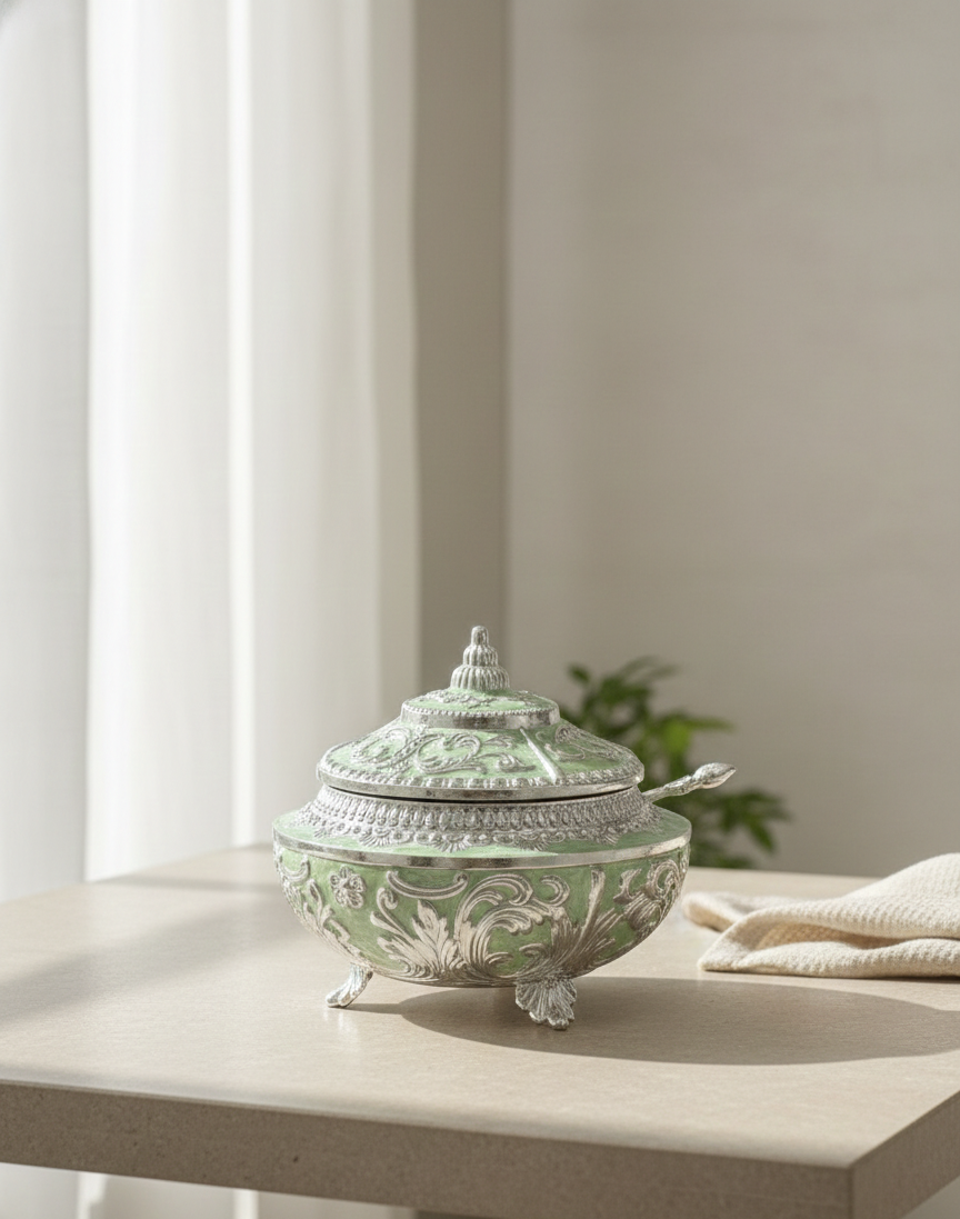 Decorative Silver-Plated Bowl