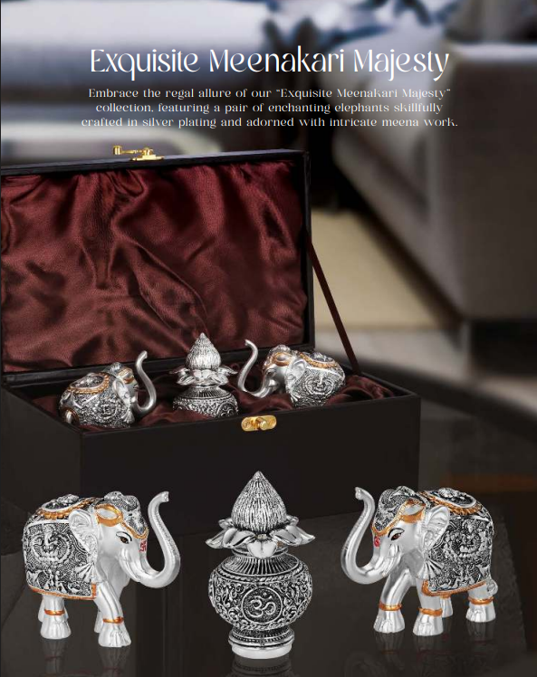 Exquisite Meenakari Majesty Decorative Set