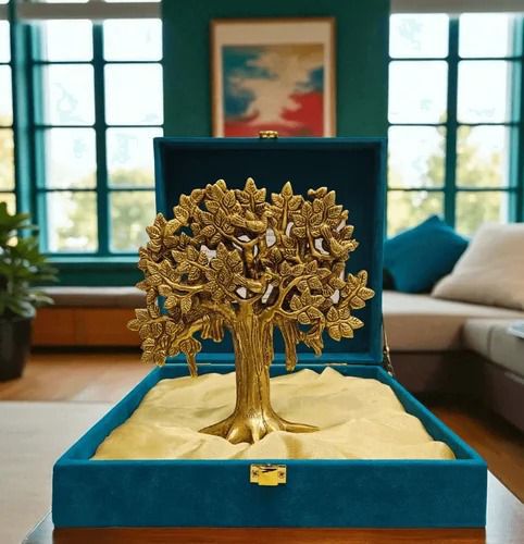 Golden Decorative Tree Sculpture