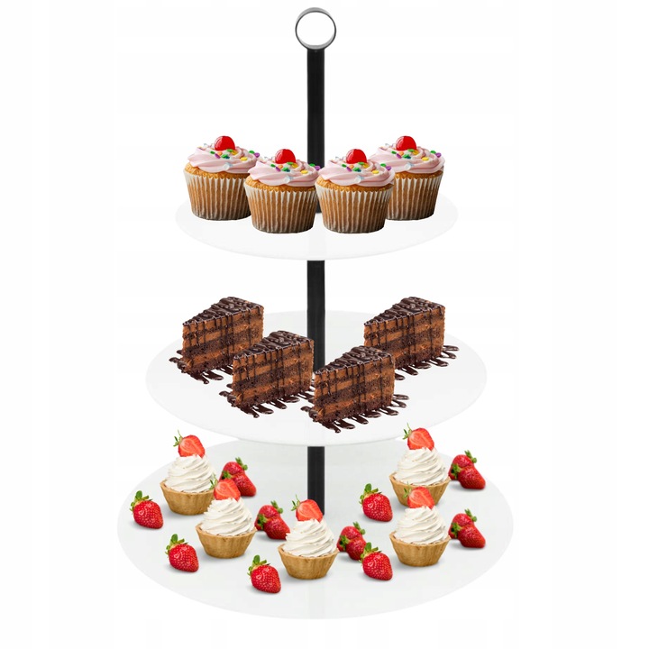 Trijų aukštų maisto stovas Odelo ESTELLE OD2284