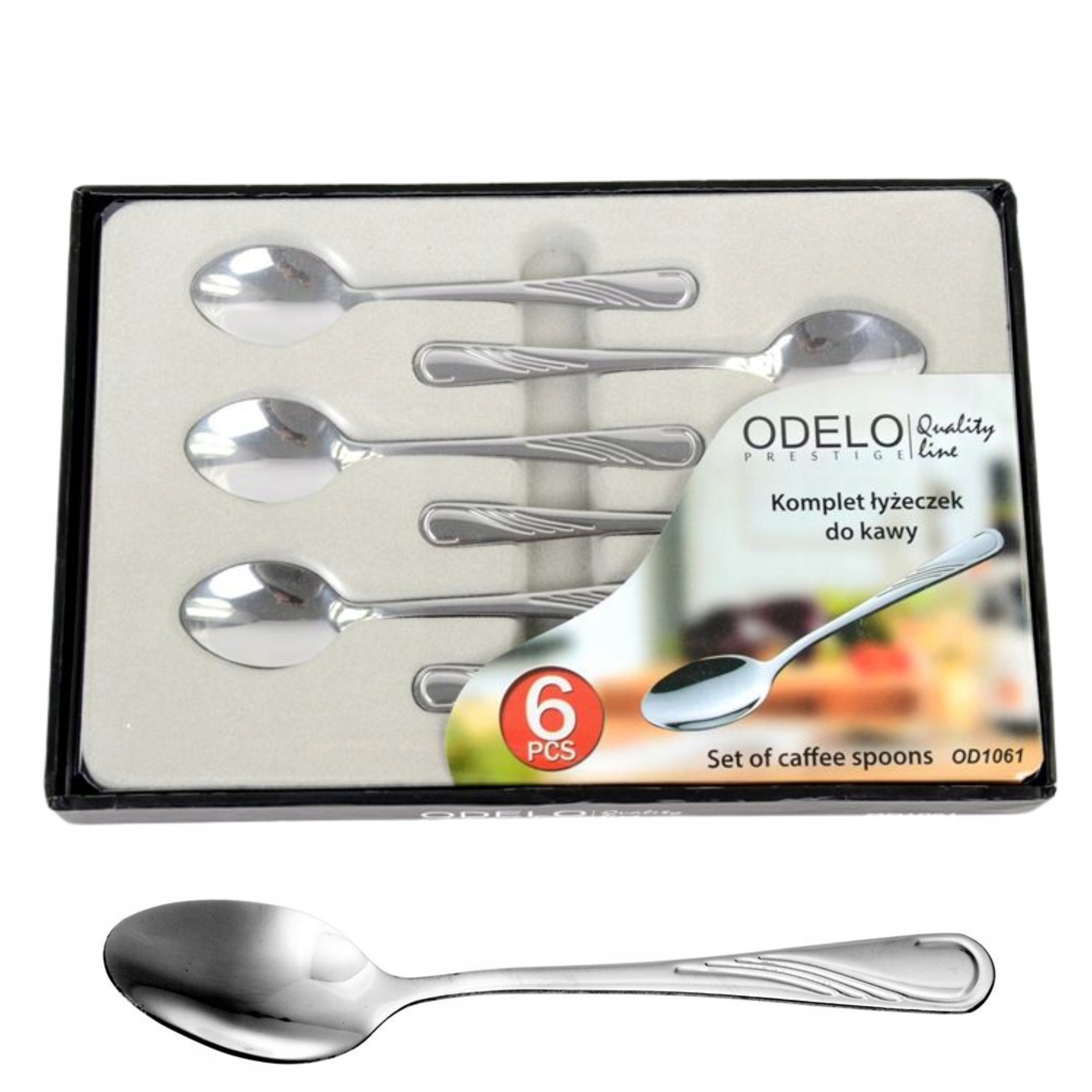 Nerūdijančio plieno arbatiniai šaukšteliai Odelo Elvira, 6vnt. OD1061