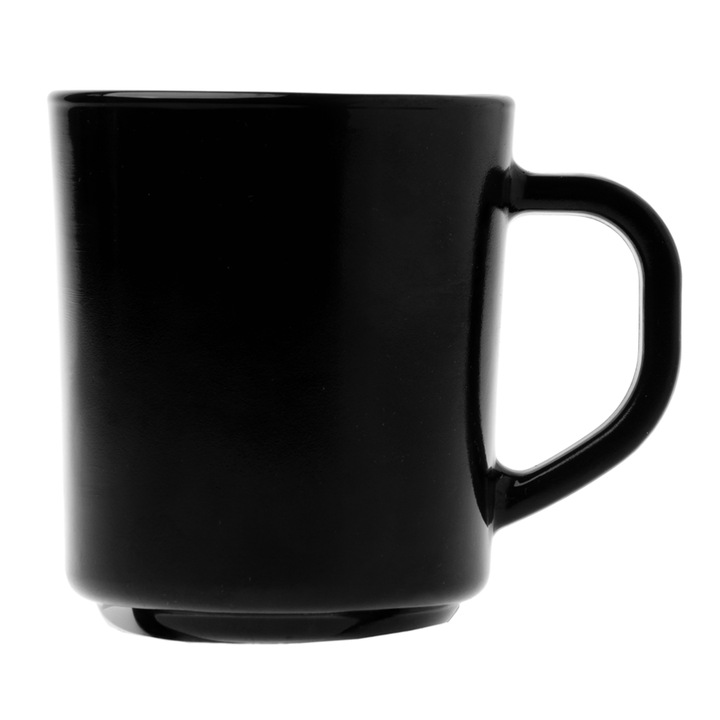 Juodo stiklo puodelis Odelo ESMENE 270ml, OD2722