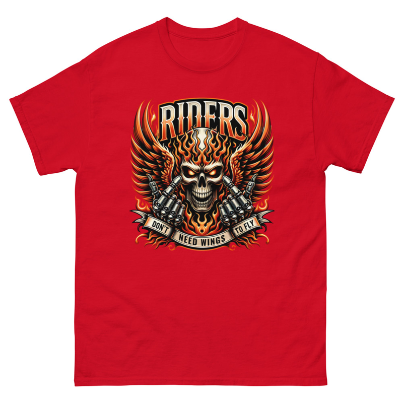 Riders Flame Skull T-Shirt