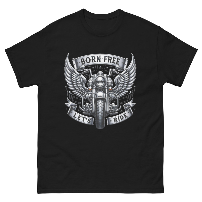 Born Free Let's Ride Motorcycle T-Shirt