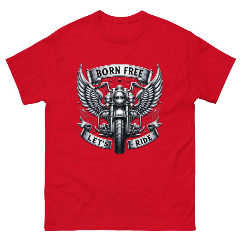 Born Free Let's Ride Motorcycle T-Shirt
