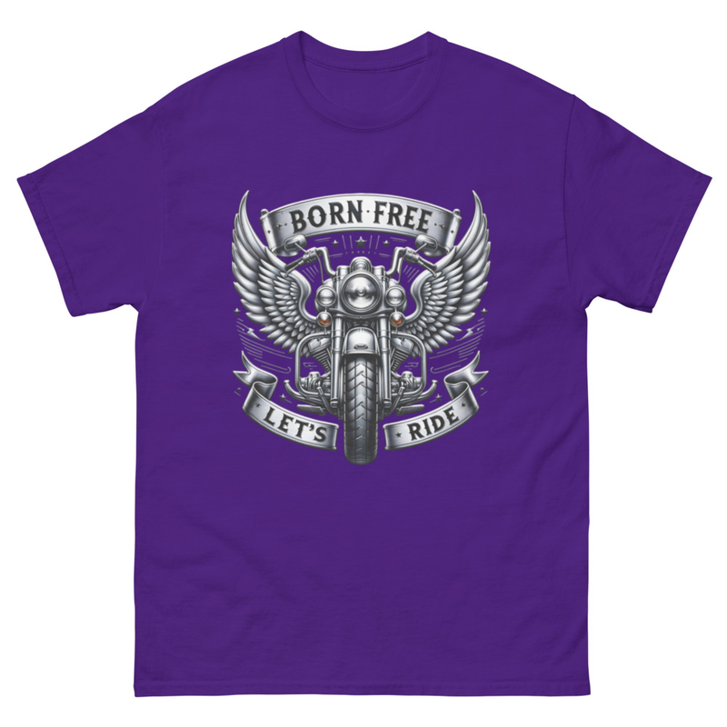 Born Free Let's Ride Motorcycle T-Shirt