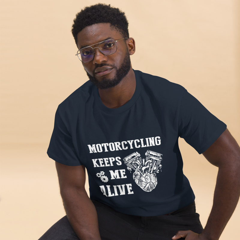 Motorcycling Keeps Me Alive T-shirt