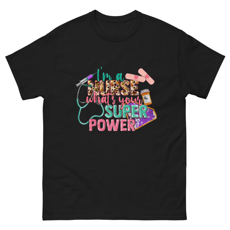 Nurse Superpower Graphic T-Shirt