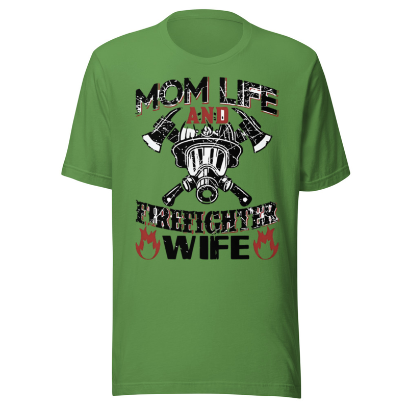 Mom Life & Firefighter Wife – Hero Support Strong Graphic Tee