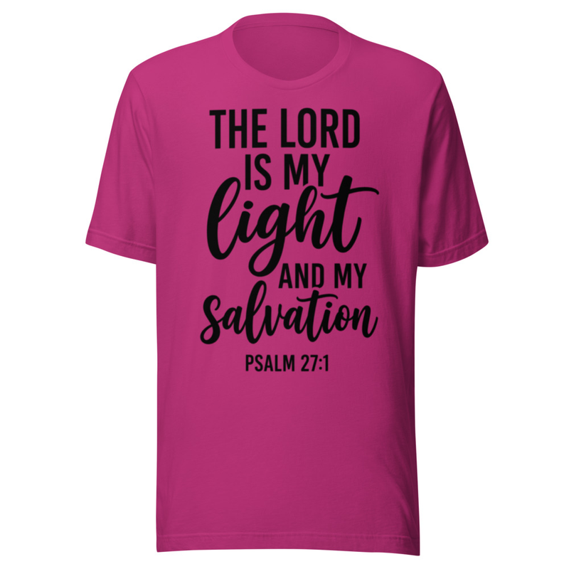 Inspirational Psalm 27:1 T-Shirt