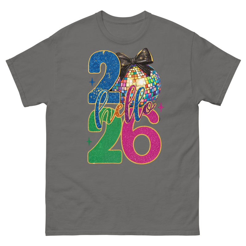 Hello 2026 Disco Ball T-Shirt