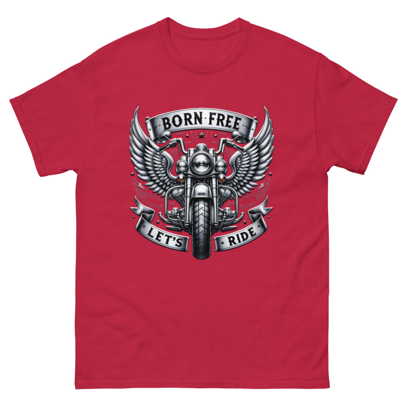 Born Free Let's Ride Motorcycle T-Shirt