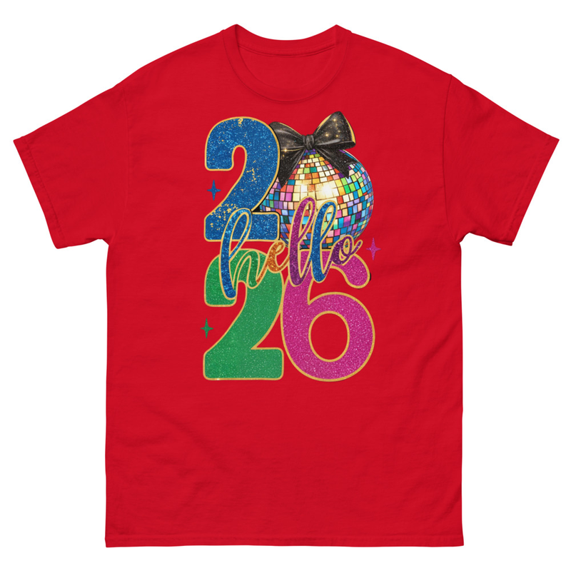 Hello 2026 Disco Ball T-Shirt