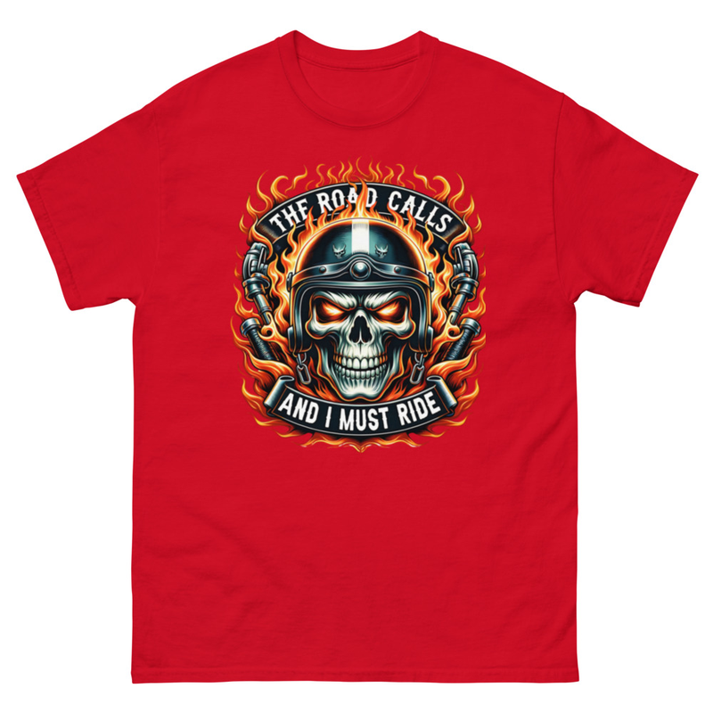 Motorcycle Skull Graphic T-Shirt