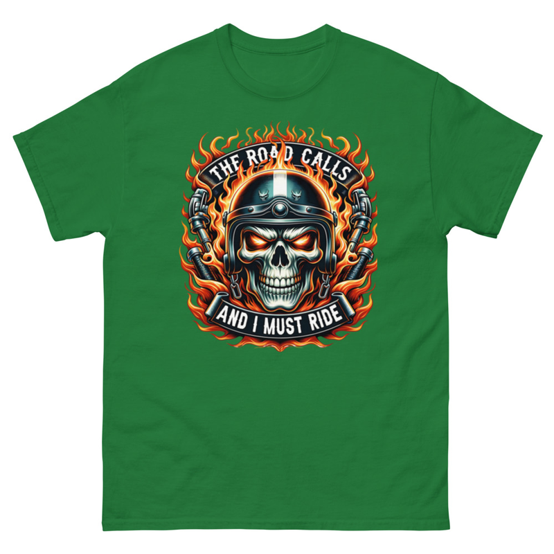 Motorcycle Skull Graphic T-Shirt