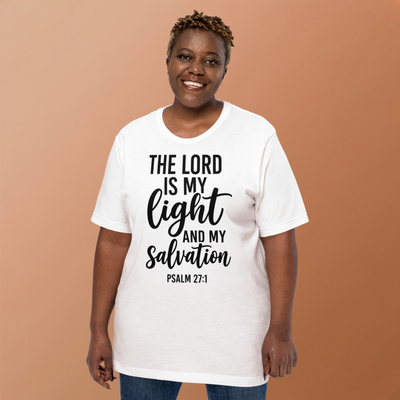 Inspirational Psalm 27:1 T-Shirt