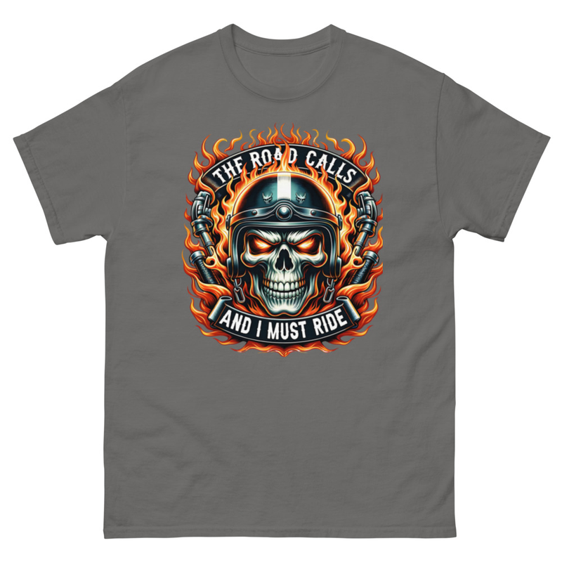 Motorcycle Skull Graphic T-Shirt