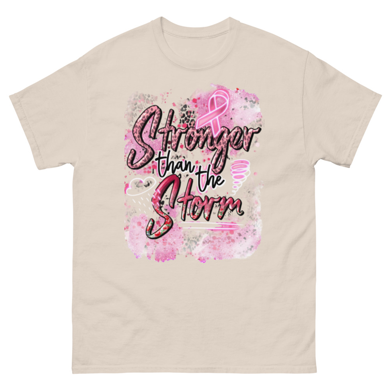 Stronger Than the Storm Breast Cancer Awareness T-shirt