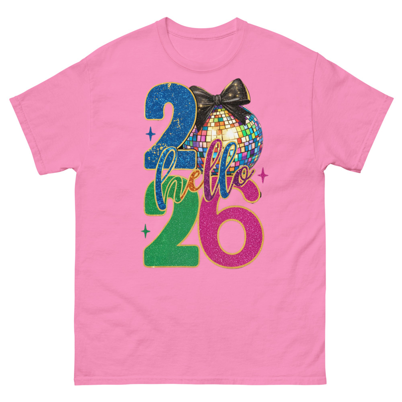 Hello 2026 Disco Ball T-Shirt