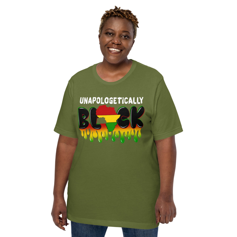Unapologetically Black – Drip Pan-African Statement Shirt