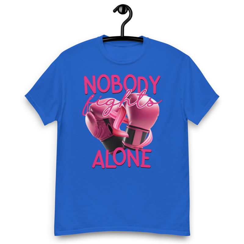 Nobody Fights Alone – Breast Cancer Warrior Strength Tee