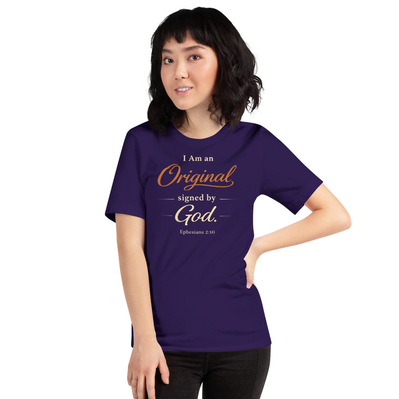 I Am Original – Signed by God (Ephesians 2:10) Luxe Faith Tee