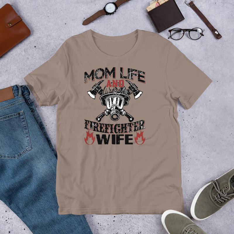Firefighter Wife Mom Life T-Shirt