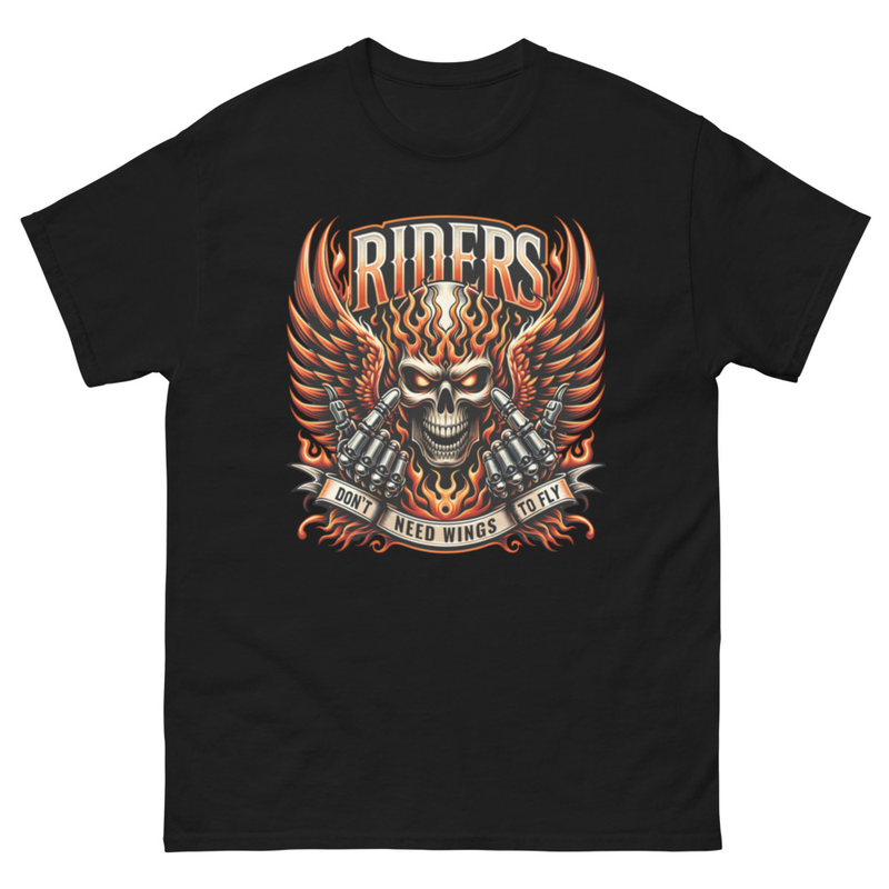 Riders Flame Skull T-Shirt