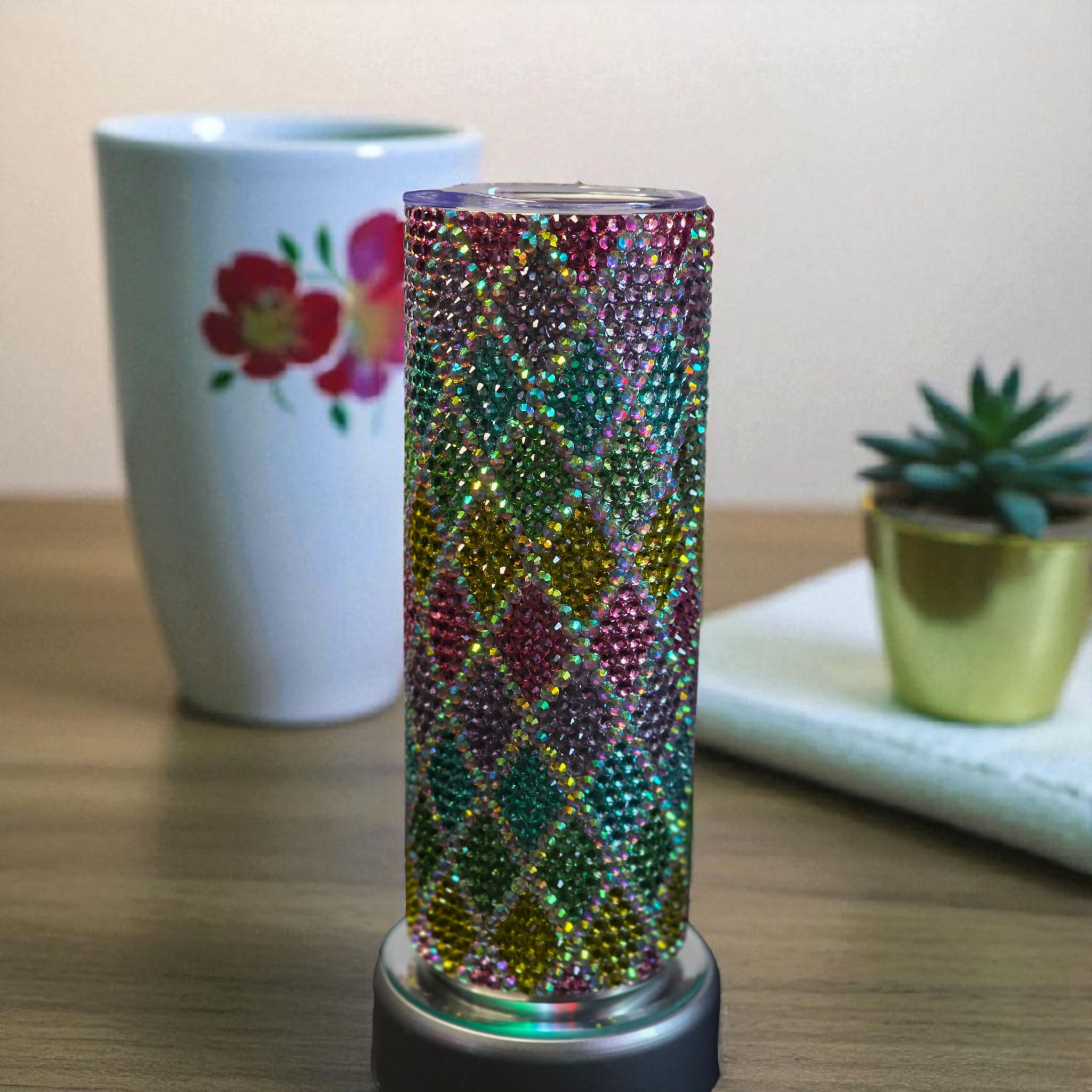 20oz City Lights Rhinestone Tumbler 