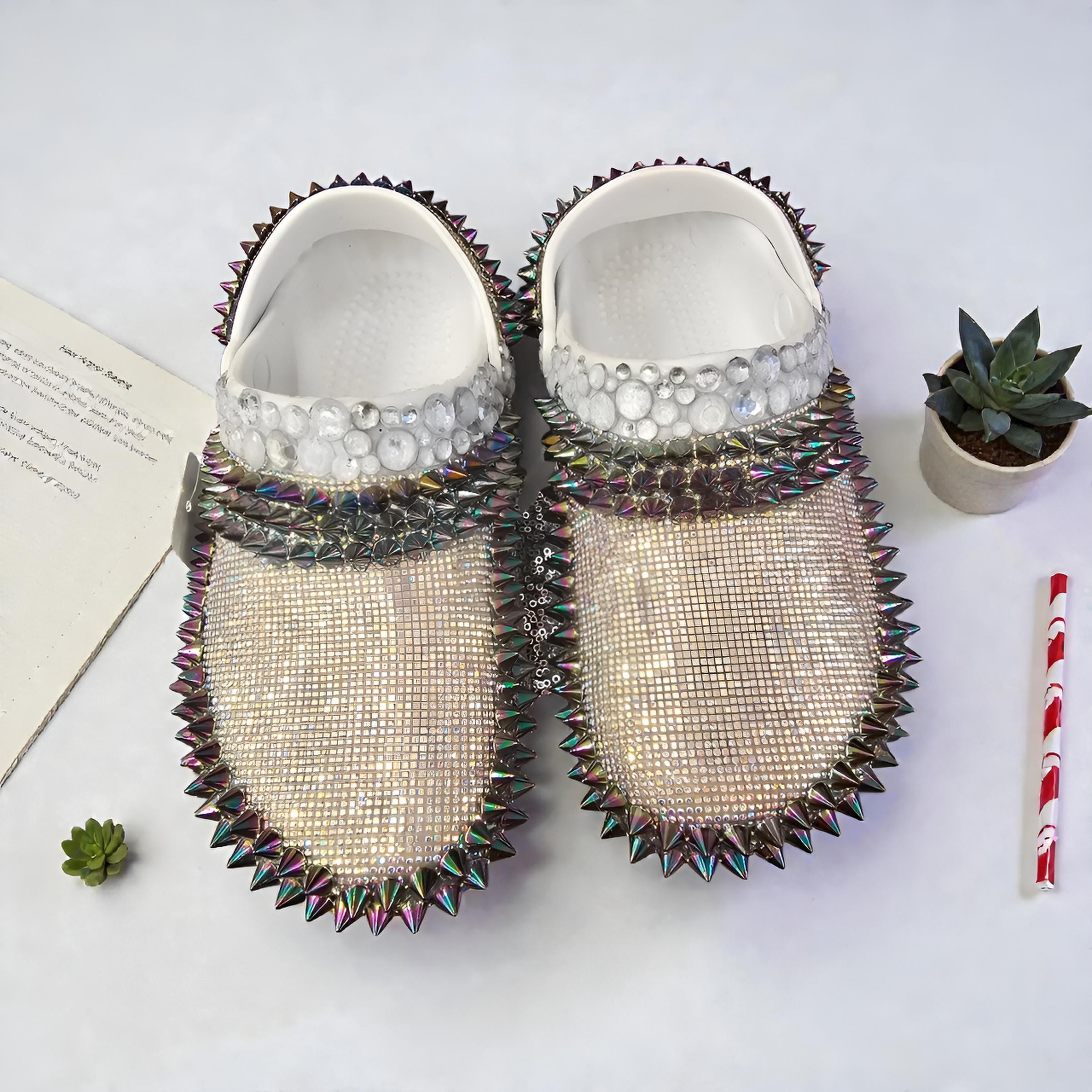 Luxury Spike Bling Crocs 