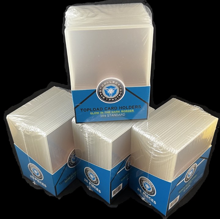 CSP TOPLOAD 3X4 LUMINOUS "GLOW IN THE DARK" 25CT 1.5mm (59pt) THICK CARD x 40 BOXES