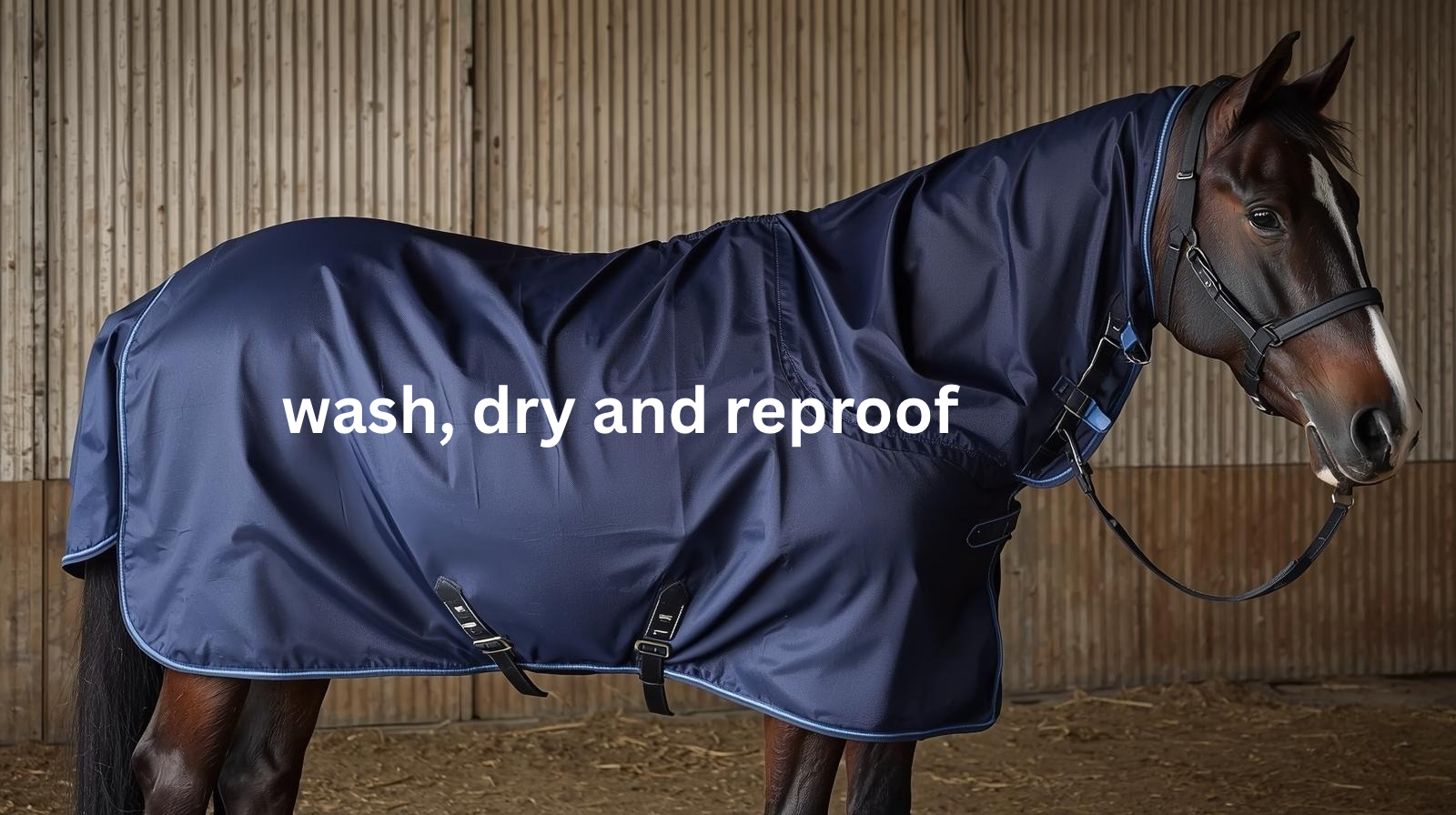 Turnout rug inc neck - wash, dry & reproof