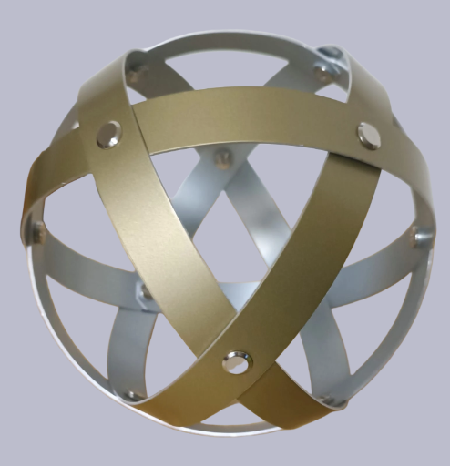 cristal alluminio dorato 15cm 20cm