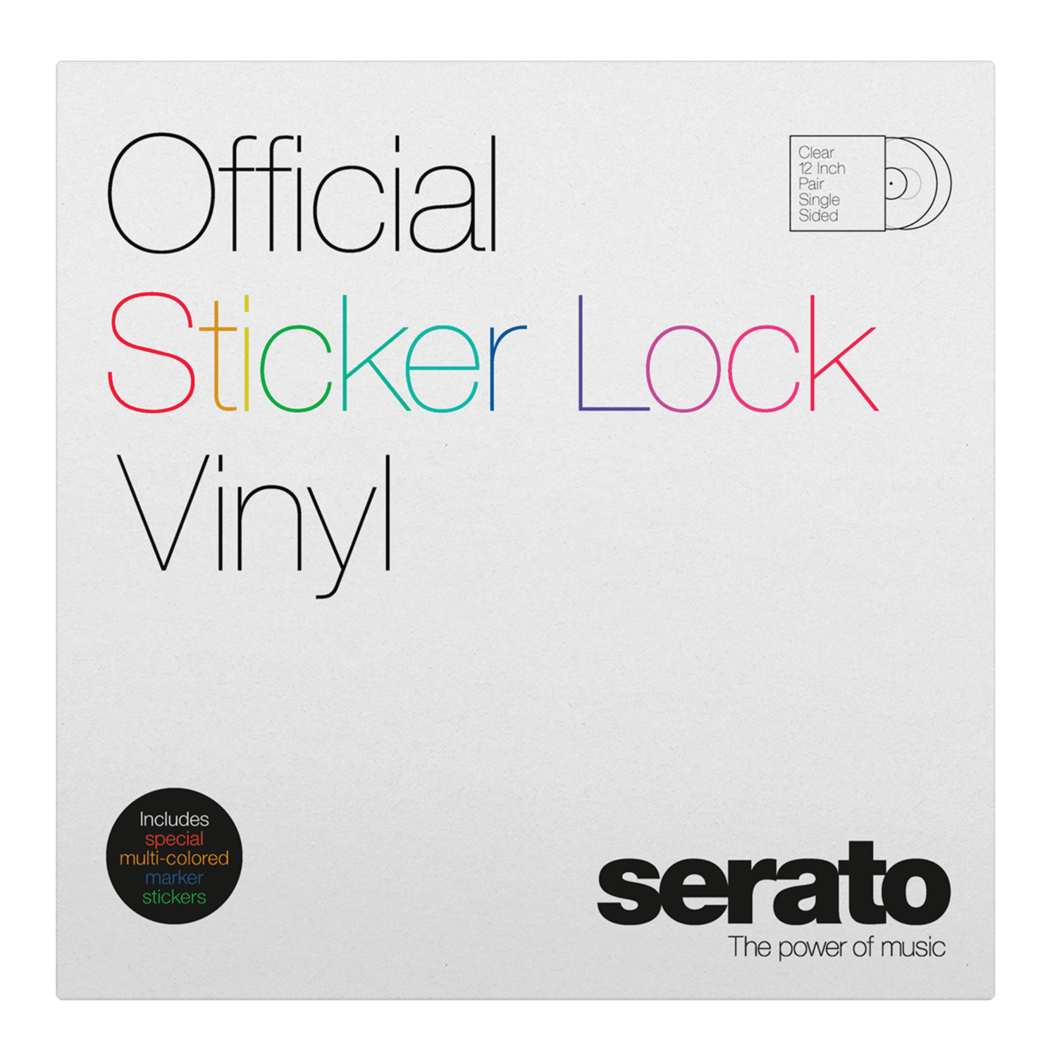 Vinilo Oficial Sticker Lock Serato