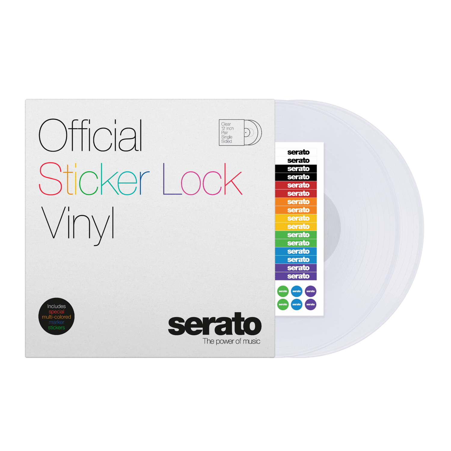 Vinilo Oficial Sticker Lock Serato