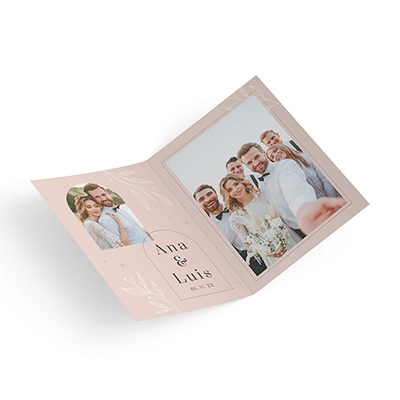 Personalized Wedding Photo Card