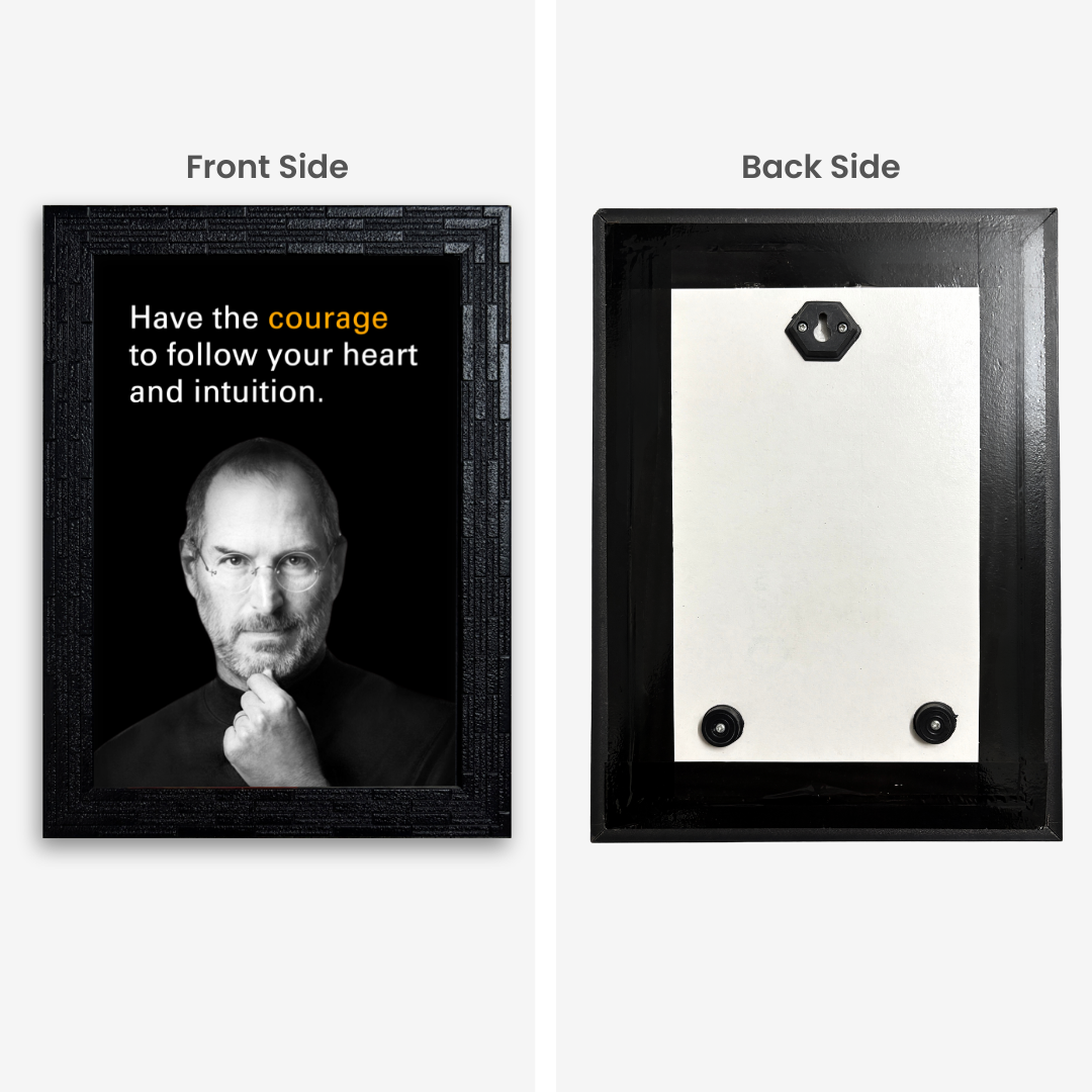 Inspirational Steve Jobs Quote Frame For Home & Office, Study Room, Wall Decor
