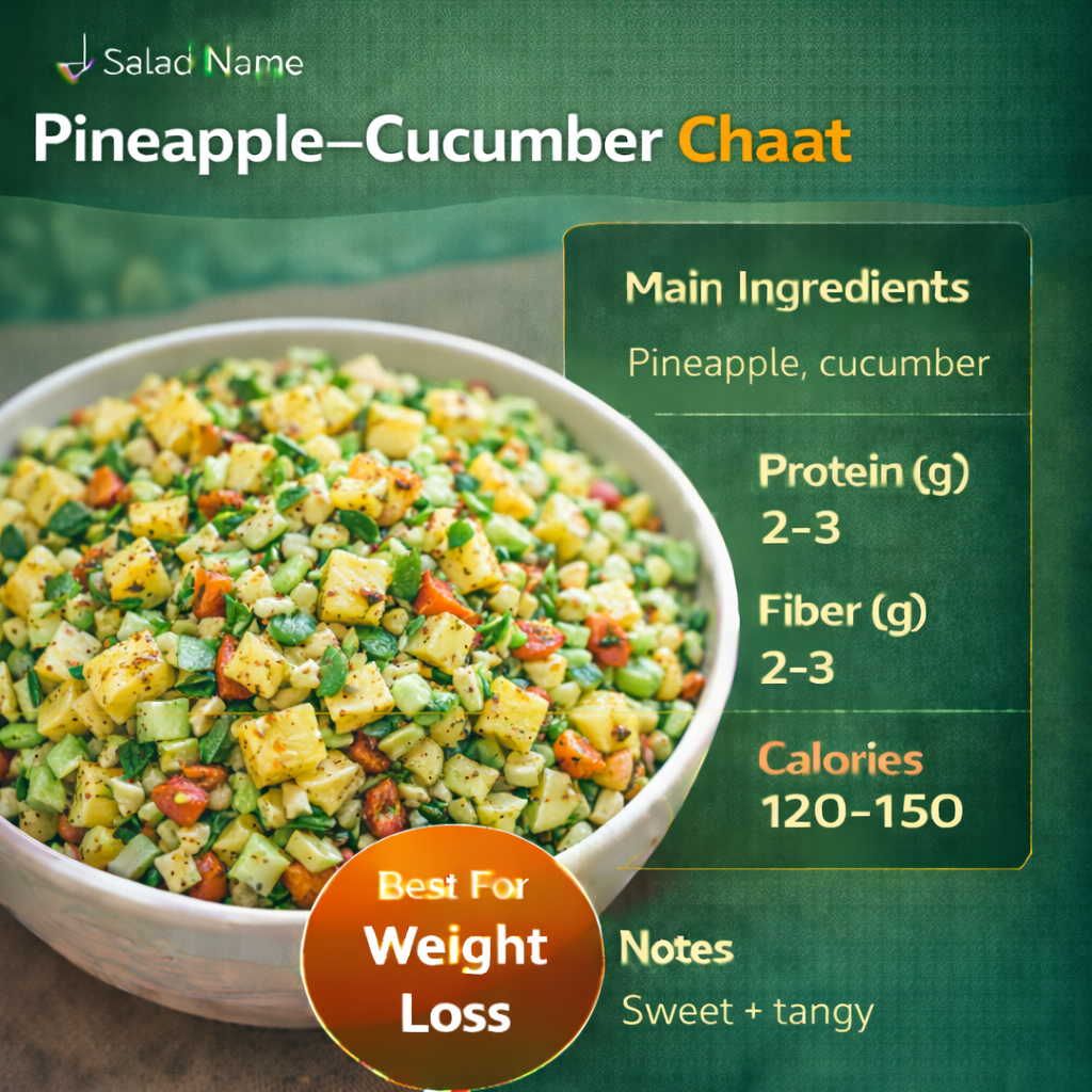 Pineapple–Cucumber Chaat