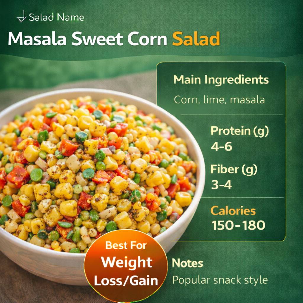 Masala Sweet Corn Salad